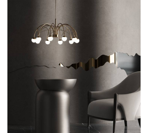 Люстра на штанге Eurosvet Ragno 90030/10 LED золото