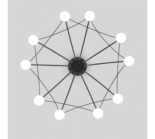 Подвесная люстра Eurosvet Ragno 90034/10 LED черный