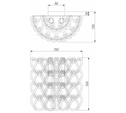 Накладной светильник Bogate's Cappio 380/2