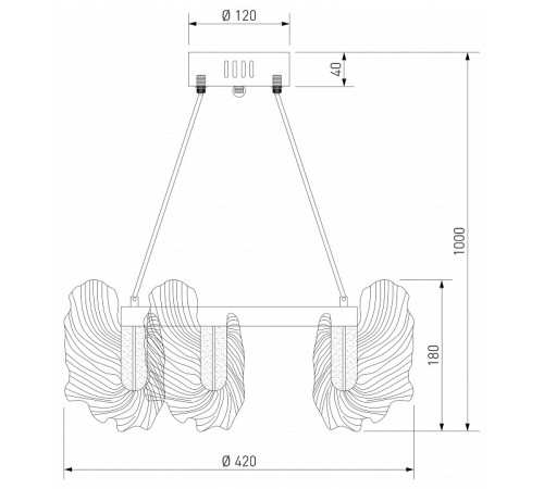 Подвесной светильник Bogate's Farfalla 91140
