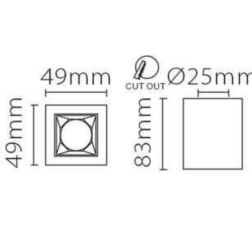 Накладной светильник Fiberli XC002 12120201
