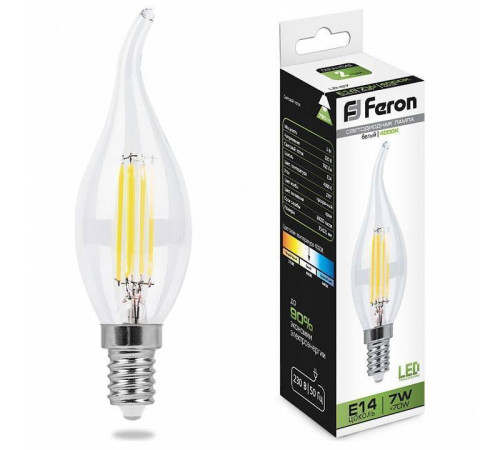 Лампа светодиодная Feron Saffit LB-67 E14 7Вт 4000K 25781