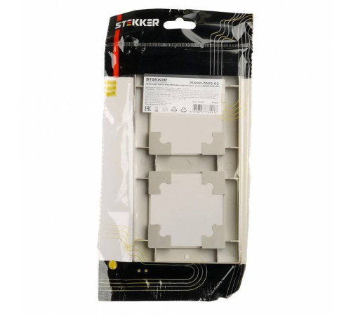 Рамка на 2 поста Stekker PFR00-7002-02 39803