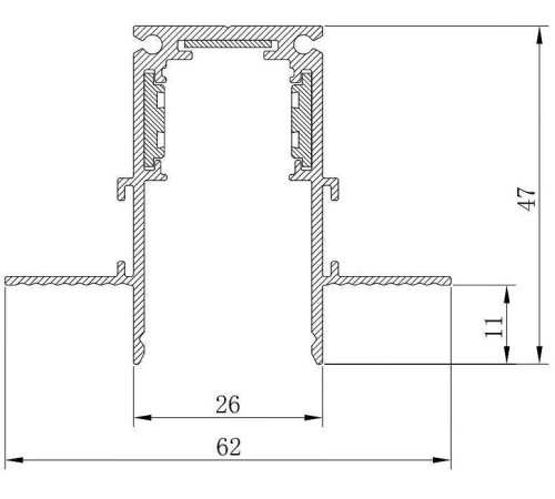 Трек встраиваемый Feron CABM1001 41963