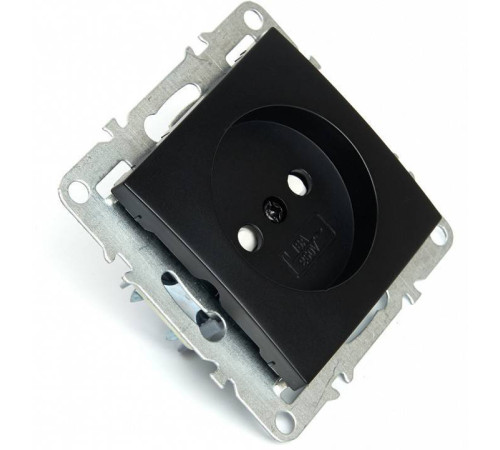 Розетка без заземления и с шторками, без рамки Stekker Эрна 49153