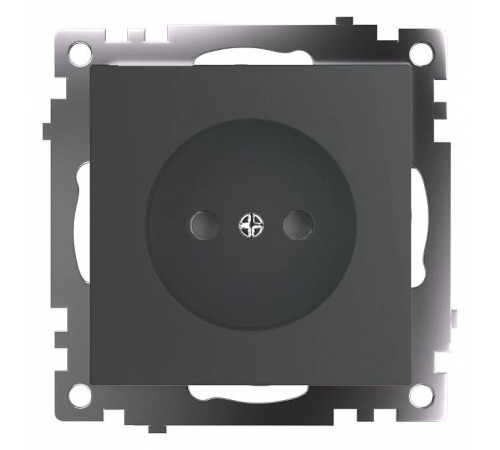 Розетка двойная без заземления и с шторками, без рамки Stekker Катрин 49420