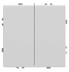 Выключатель двухклавишный без рамки Stekker RSW10-5104-01 49866