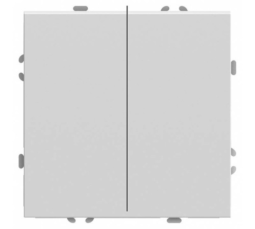 Выключатель двухклавишный без рамки Stekker RSW10-5104-01 49866