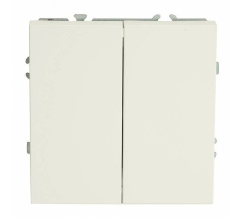 Выключатель двухклавишный без рамки Stekker RSW10-5104-01 49866