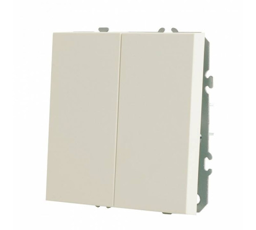 Выключатель двухклавишный без рамки Stekker RSW10-5107-01 49869