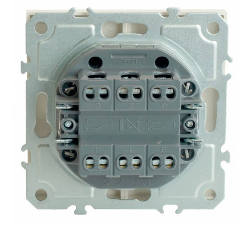 Выключатель двухклавишный без рамки Stekker RSW10-5107-01 49869