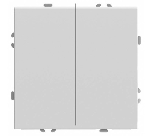 Выключатель двухклавишный без рамки Stekker RSW10-5107-01 49869