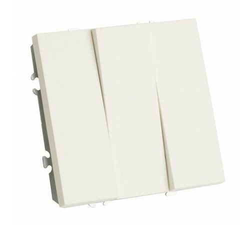 Выключатель трехклавишный без рамки Stekker RSW10-5108-01 49870