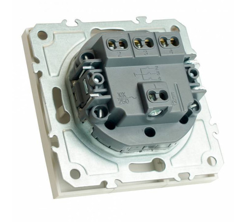 Выключатель трехклавишный без рамки Stekker RSW10-5108-01 49870