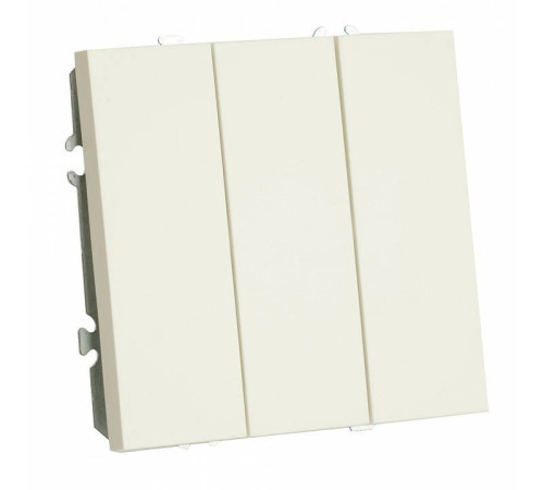 Выключатель трехклавишный без рамки Stekker RSW10-5108-01 49870