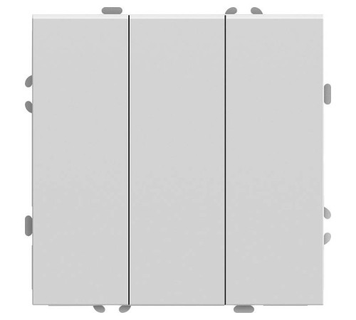 Выключатель трехклавишный без рамки Stekker RSW10-5108-01 49870