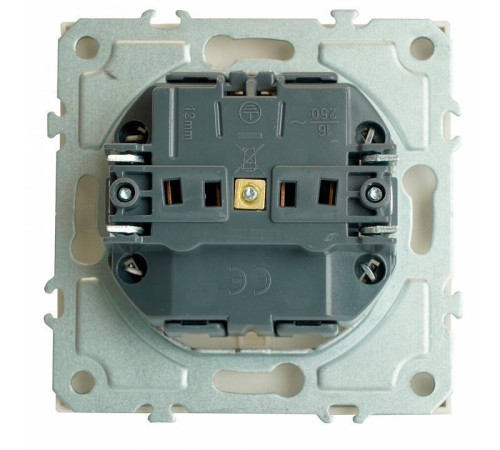 Розетка без заземления и с шторкой, без рамки Stekker RST16-5110-01 49880
