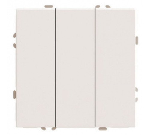 Выключатель трехклавишный без рамки Stekker Эмили 49896