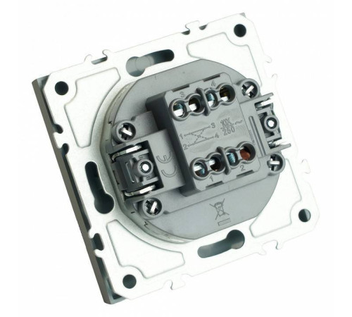 Выключатель одноклавишный без рамки Stekker Эмили 49949