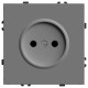 Розетка без заземления, без рамки Stekker Эмили 49954