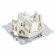 Розетка двойная Ethernet RJ-45 без рамки Stekker Катрин 50009
