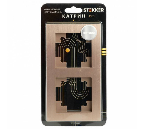 Рамка на 2 поста Stekker Катрин 50014