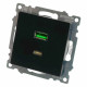 Розетка 2хUSB type A и C без рамки Stekker Катрин 50055