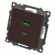 Розетка 2хUSB type A и C без рамки Stekker Катрин 50057