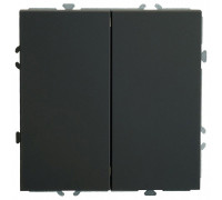 Выключатель двухклавишный без рамки Stekker Эмили 50249