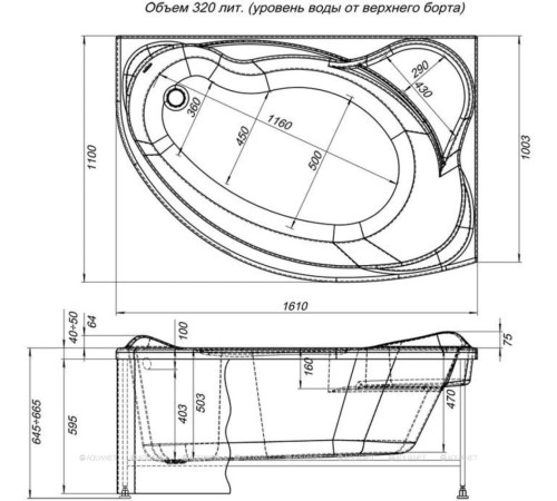 Панель фронтальная Aquanet JAMAICA 160 R 00139559