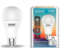 Лампа светодиодная умная Gauss Smart Home Wi-Fi E27 10 Вт 2700-6500K 1080112