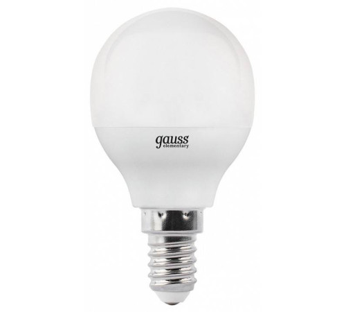 Лампа светодиодная Gauss LED Elementary Globe E14 6Вт 4100K 53126