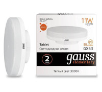Лампа светодиодная Gauss Elementary GX53 11 Вт 3000 К 83811