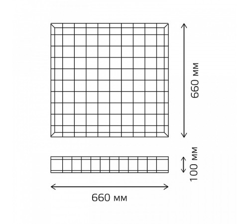 Решетка защитная для светильников Gauss 903265602