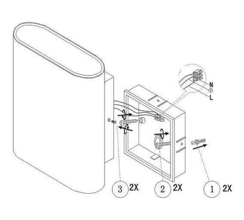 Накладной светильник Globo Agam 3419