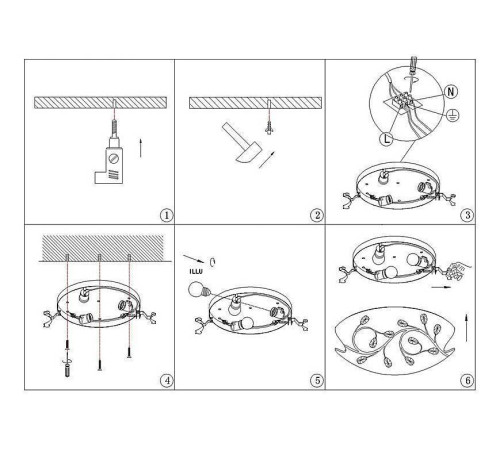 Накладной светильник Globo Burgundy 40404-2