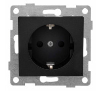 Розетка с заземлением и со шторкой, без рамки Gusi Electric BRAVO С10Р4-010
