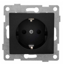 Розетка с заземлением и со шторкой, без рамки Gusi Electric BRAVO С10Р4-010