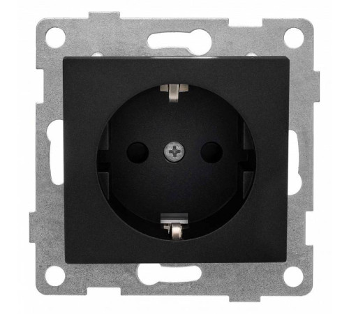 Розетка с заземлением и со шторкой, без рамки Gusi Electric BRAVO С10Р4-010