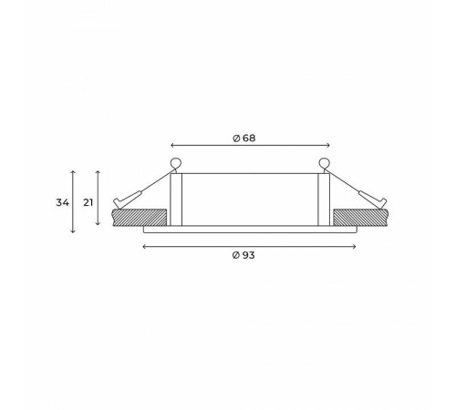 Встраиваемый светильник Hesby Lighting Bodo HSBL_0104
