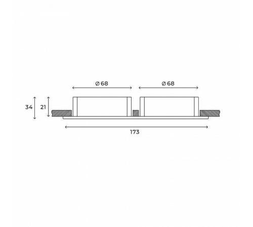 Встраиваемый светильник Hesby Lighting Bodo HSBL_0105