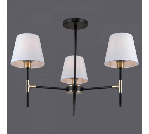 Люстра на штанге ILLUMICO CASTOR IL0185-3CSQ-24 BK AB CASTOR