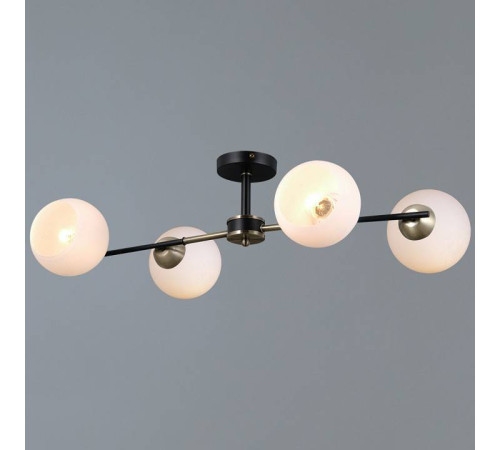 Люстра на штанге ILLUMICO LIBRA IL0469-4CSQ-24 BK AB LIBRA