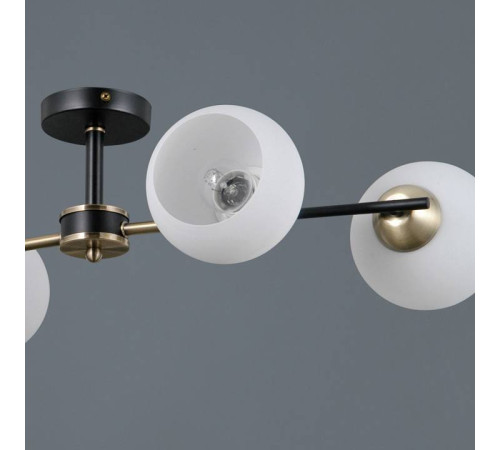 Люстра на штанге ILLUMICO LIBRA IL0469-4CSQ-24 BK AB LIBRA