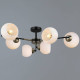 Люстра на штанге ILLUMICO LIBRA IL0469-6CSQ-24 BK AB LIBRA