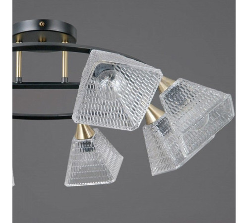 Люстра на штанге ILLUMICO IL0850 IL0850-8CSQ-25BKAB ELITE