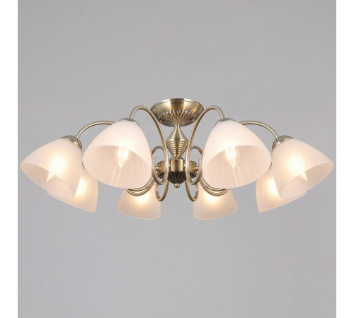 Люстра на штанге ILLUMICO IL0897-8CSQ-26 AB ELITE