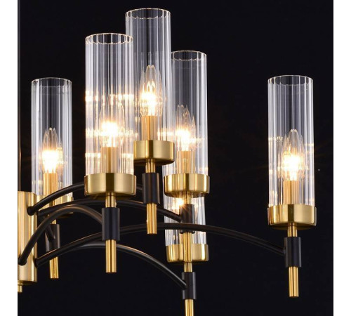 Люстра на штанге ILLUMICO BRASS TUBO IL5177-6+6PLS-29 BRASS TUBO