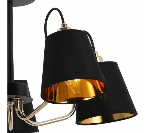 Люстра на штанге ILLUMICO IL6120-5COU-79 BK GD