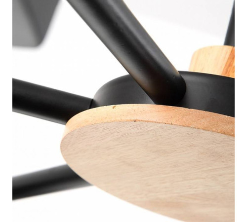 Люстра на штанге Imperiumloft Geometric Черная GEOMETRIC-CH01